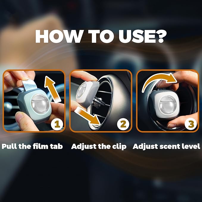 Air Jungles Rest Island Scent Car Air Freshener Clip, 6 Vent Clips, 4ml Each, Long Lasting Air Freshener, Up to 180 Days Car Refresher Odor Eliminator