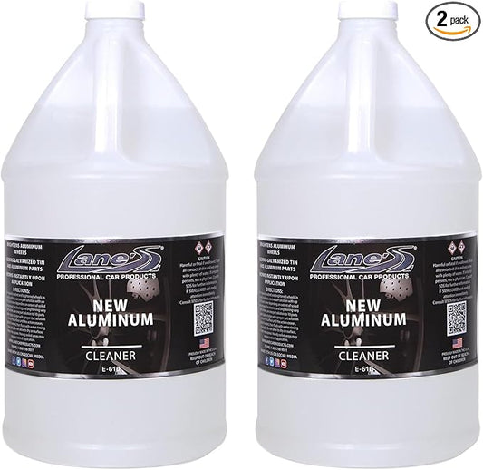 LANE'S New Aluminum Car Wheel Cleaner | Acid Rim Cleaner and Brightener | Brake Dust, Oxidation & Rust Remover for Motorcycles, Cars, Trucks | Shines & Eliminates Hard Scrubbing | 1 Gallon, 2 Pack