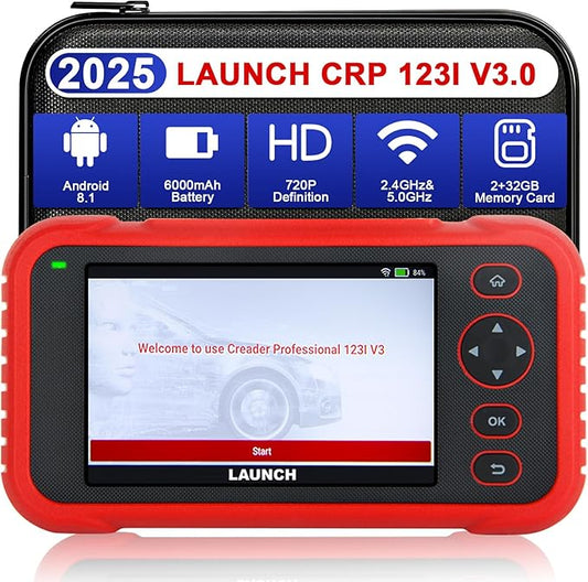 LAUNCH CRP123I V3.0 Elite OBD2 Scanner Diagnostic Tool, 2025 New Code Reader for Cars and Trucks, Engine ABS SRS Transmission Car Scanner, Lifetime Free Update, Oil/EPB/DPF/SAS/BMS Throttle Relearn