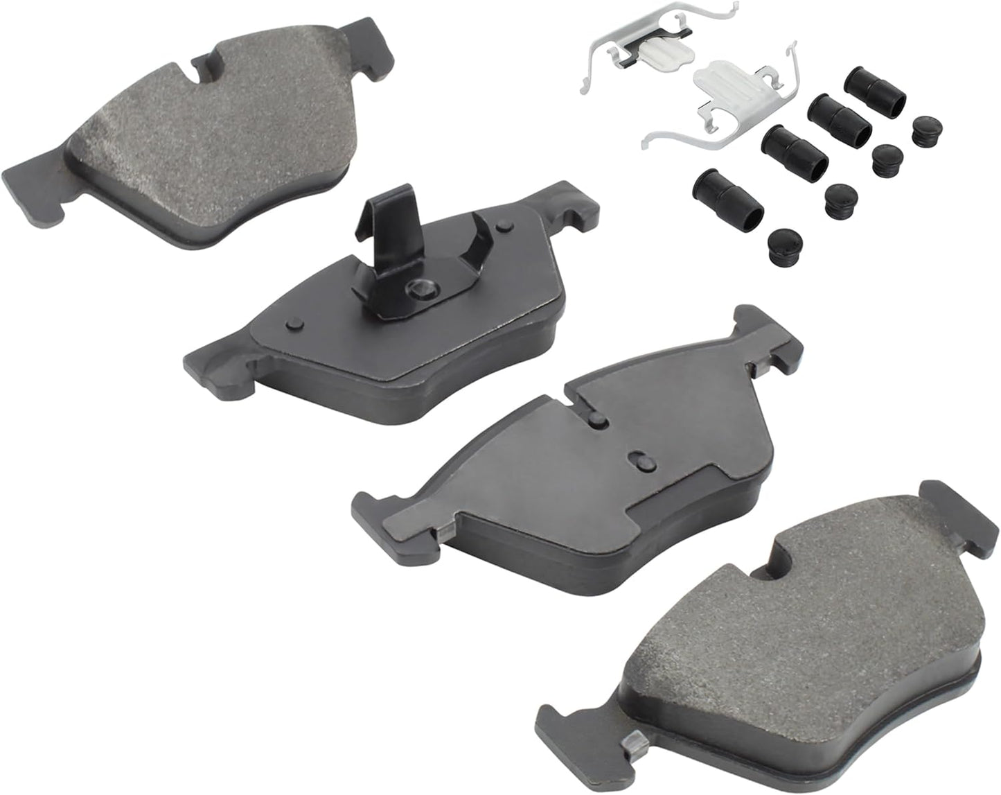 Premium Ceramic Front Brake Pads (1001-1504C) Compatible with BMW 528i 2011-2016, BMW 528i xDrive 2012-2016