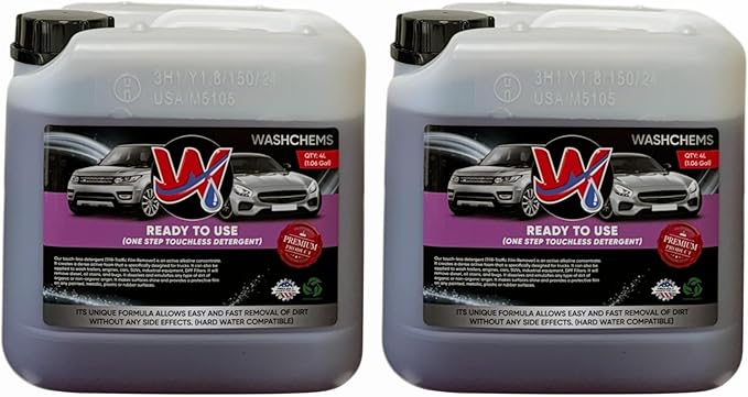 Foam Cannon Ready to Use - Touchless Car Wash Shampoo (1 Gallon, 128 oz) – No Mixing Ratio Required - Commercial Grade Auto Cleaner – Great for Cars, Trucks, Motorcycles, Mopeds, ATVs - Wash Chems (2)