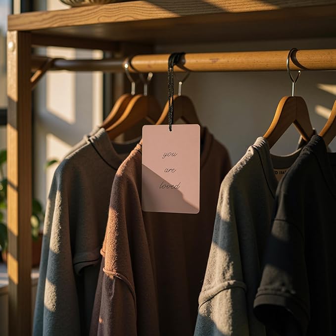 Pink Girly Car Air Freshener 4 Pcs, Cute Bunny Hot Air Balloon Swan You Are Loved Hanging Air Freshener for Cars Closet Drawer Books, Pink Cute Car Accessories for Women Girls