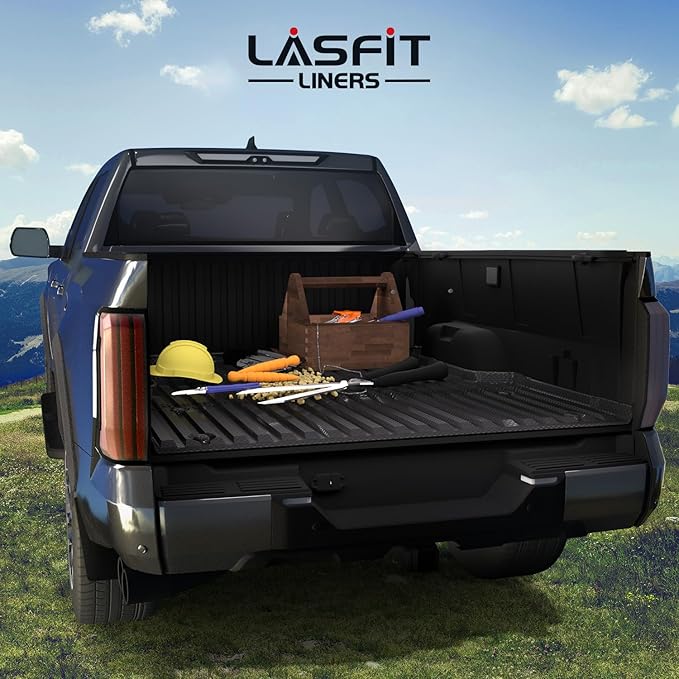 LASFIT Bed Mat for Toyota Tundra 2022-2026 6.5FT/6.5' Truck Bed, All Weather 6.5 FT Bed Liner for Toyota Tundra 2026 2025 2024 2023 2022 Accessories TPE Trunk Mat Cargo Mat (Not Fit Drop-in Liners)
