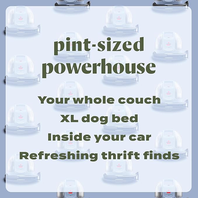 BISSELL Little Green Mini Portable Carpet and Upholstery Deep Cleaner, Car/Auto Detailer, with HydroRinse Self-Cleaning Tool and 4" Tough Stain Tool, Limited Edition Color Lake, 4075F