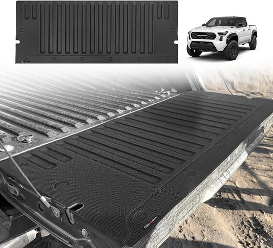 TripleAliners for Tacoma 2024 2025 | Truck Bed Tailgate Mat | Compatible with 2024 2025 Toyota Tacoma Accessories Tailgate Liner Protector Cargo Mat All-Weather Cargo Liner Custom Fit, 1PC