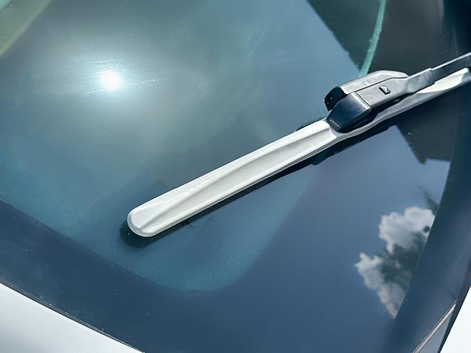 ClixWipers 28" + 16" (Set of 2) White All Weather Premium Automotive Replacement Windshield Wiper Blades, Passenger and Driver Side Winter Wiper Blades for Various Car Models