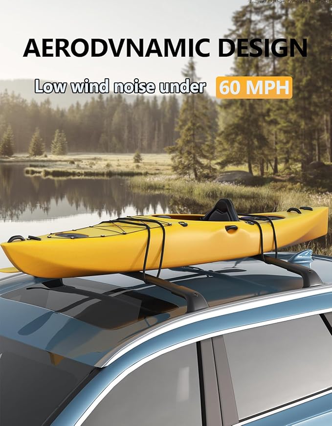 Tuyoung All Aluminum Roof Rack Cross Bars Compatible with Jeep Grand Cherokee L 2021-2026 and 2022 2023 2024 2026 Grand Cherokee WL, Lockable 260lb Heavy Duty Crossbar Racks Roof Rail Rooftop Luggage