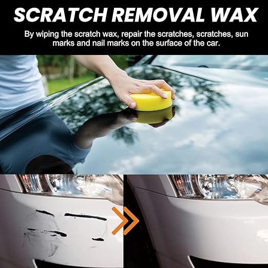 Scratch Remover for Vehicles,2025 New Upgrade Car Scratch Repair Paste,Containing Wiping Sponge car Paint Scratch Repair Polishing Wax,Used for Deep Scratches on Various Vehicles (1pc)