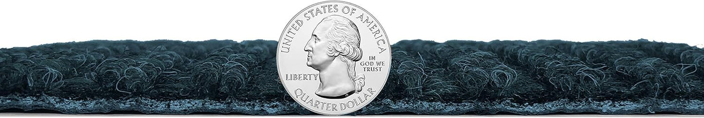 KOECKRITZ Heavy Duty Durable All Weather Indoor/Outdoor Non Slip Entrance Mat Rugs and Runners for Office Business Building Home Garage Front Door (4' x 12', Blue)