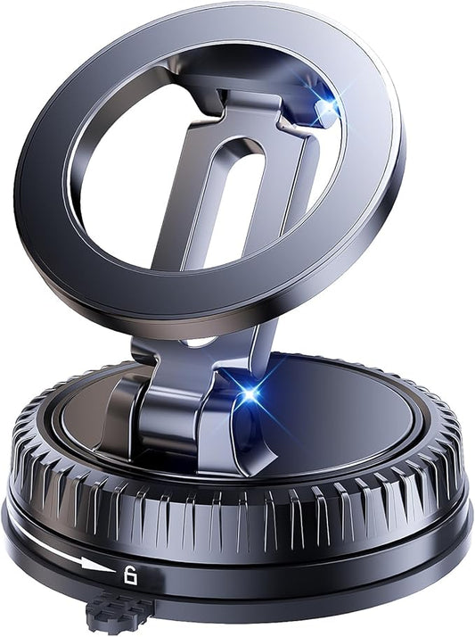 Vacuum Magnetic Car Phone Holder for MagSafe,360°Adjustable Car Phone Mount,Phone Holders for Your Car/Gym/Mirror,for iPhone 17 16 15 14 13 12 Series