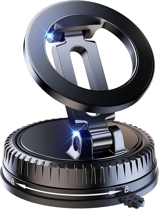 Car Phone Holder for Magsafe,360°Adjustable Car Phone Mount,Magnetic Phone Holders for Your Your Car/Gym/Mirror,for iPhone 17 16 15 14 13 12,Black