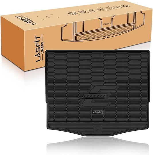 LASFIT Trunk Mat for Ford Mustang Mach-E 2021-2025(Trunk Base Upper Position) TPE All Weather Custom Fit Cargo Liner