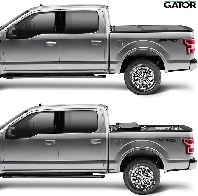 Gator EFX Hard Tri-Fold Truck Bed Tonneau Cover | GC24019 | Fits 2015 - 2020 Ford F-150 (incl. Raptor) 5' 7" Bed (67.1")