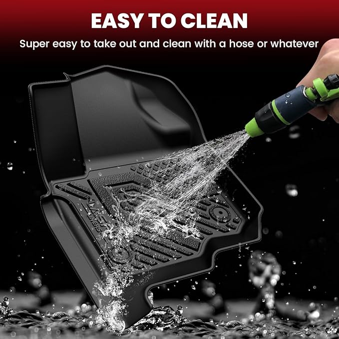 LASFIT Floor Mats&Trunk Liner for Ford Expedition(Not for Max Models) 2018-2024 8 Seats, All Weather TPE Custom Fit for SUV Car Liners, 1st& 2nd& 3rd& Cargo Liner, Black 5pcs