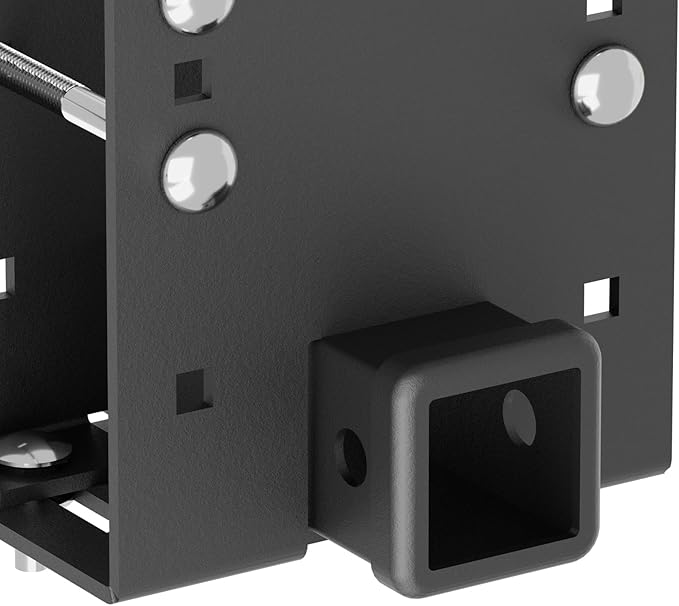 RV Bumper Hitch Receiver for 2" to 4" Rear Beams, 2-Inch Trailer Tow Hitch Adapter with 3,500 lbs Capacity, Fits RV Tire Carrier, Ball Mount, Cargo Carrier, Bike Racks, Camper Accessories