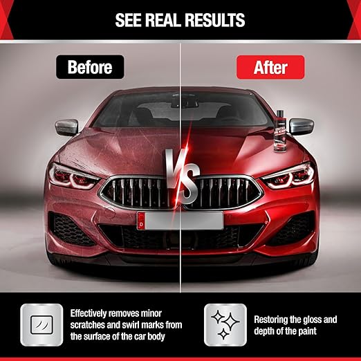Car Scratch Remover - Ultimate Scratch and Swirl Remover Wax for Vehicles, Polish Paint Repair, Buffers Polishers Kit, Scratches Rubbing, Automotive Shine Scratcher