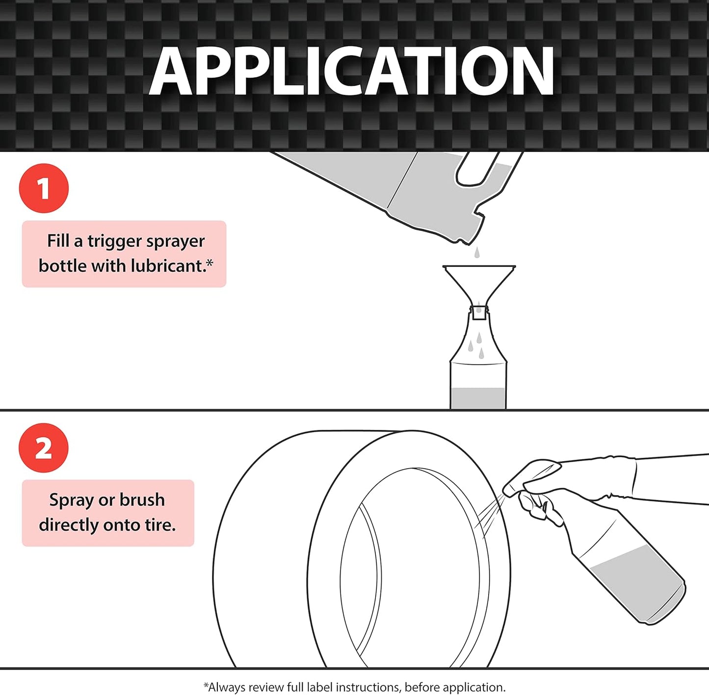 Malco Tire Mounting & Demounting Lubricant with Applicator - Automotive, Truck, Farm & Heavy-Duty Construction Tires/Improved Bead Seal/Rust Protection/Silicone & Soap Free / 1 Gal (102401)