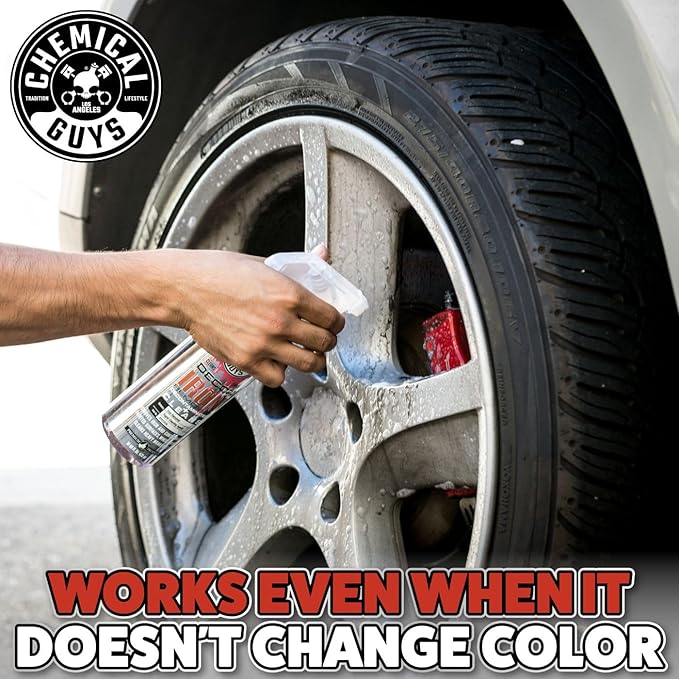 Chemical Guys Decon Pro Iron Remover and Wheel Cleaner – Professional Strength Fallout Remover for Wheels, Brakes, Calipers, Tires and Exterior – Dissolves Brake Dust and Dirt, 16 oz