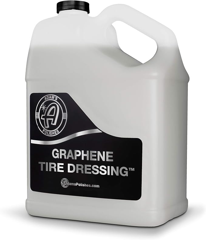 Adam's Polishes Graphene Tire Dressing - Deep Black Finish W/Graphene Non Greasy Car Detailing | Use W/Tire Applicator After Tire Cleaner & Wheel Cleaner | Ceramic Coating Like Tire Protection