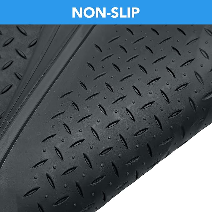 PIC AUTO Heavy Duty Rubber Trunk Cargo Liner Floor Mats, Trimmable to Fit for Car, SUV, Van, and Trucks – All-Weather Protection, Anti-Slip Backing, Easy to Clean, Durable and Long-Lasting (Gray)