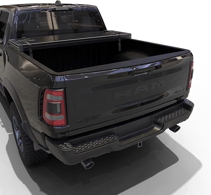 Hard Tri-Fold Truck Bed Tonneau Cover Compatible with 2009-2026 Dodge Ram 1500 & 2500 6.4ft Bed Without Ram Box (76.3")