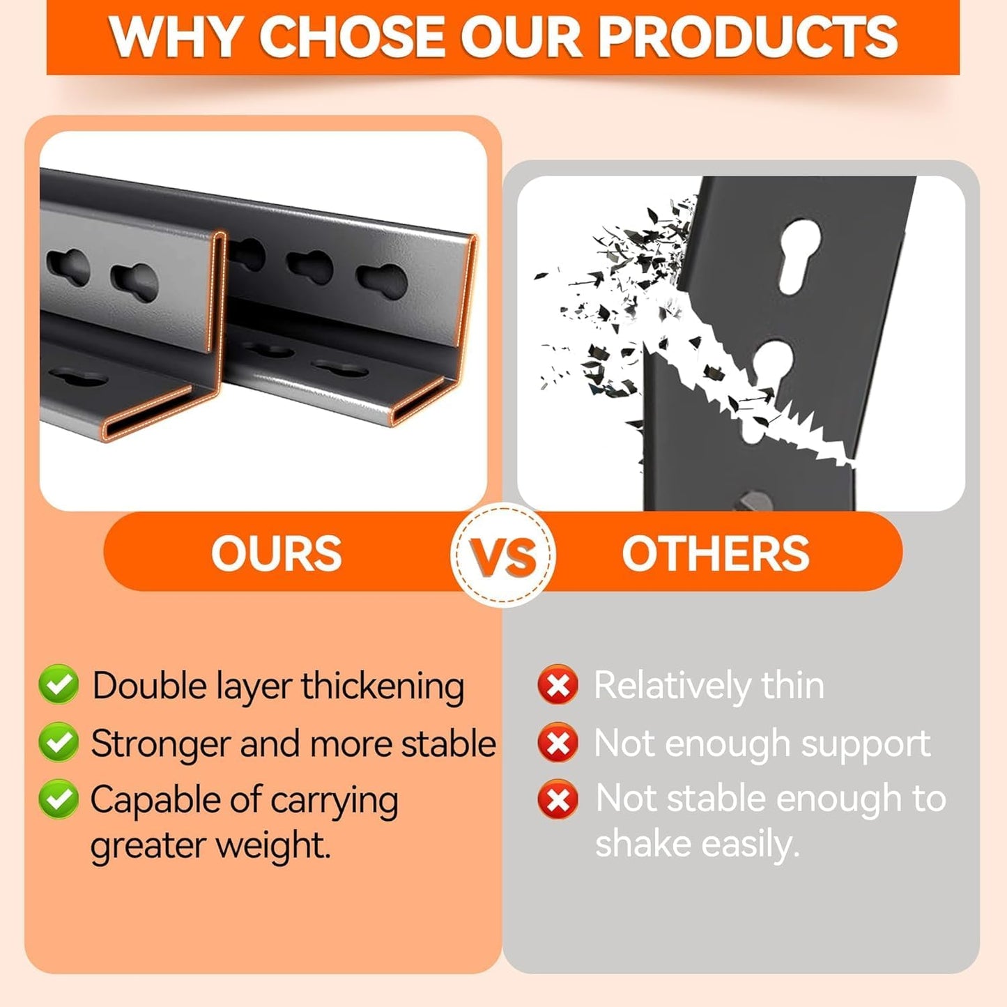 Adjustable 6-Tier Garage Shelving, Heavy Duty Steel Storage Rack, High Load Capacity, Ideal for Garage, Warehouse, or Home Organization (6-Tier 82" H x 40" W x 18" D)