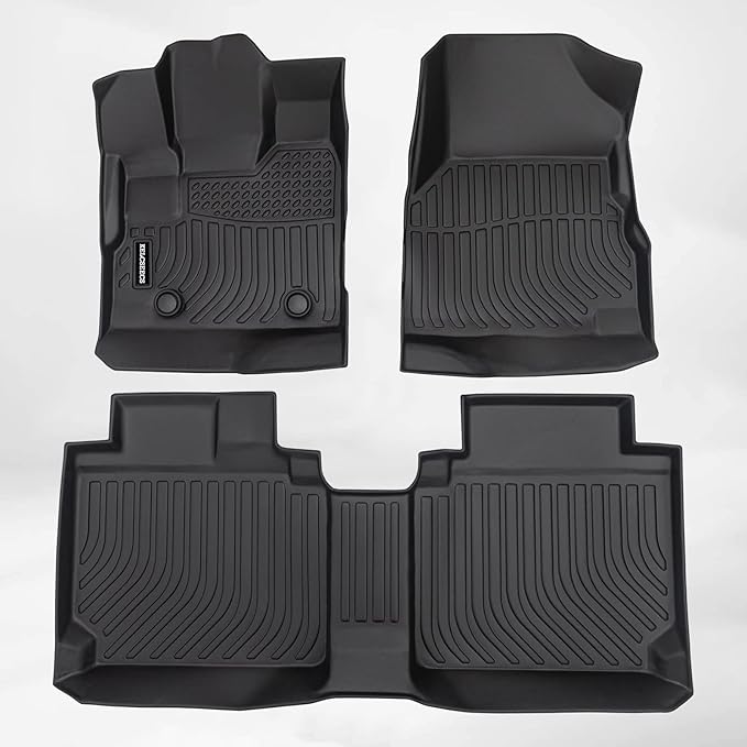 KELCSEECS Floor Mats Custom for 2012 2013 2014 2015 2016 2017 Chevy Equinox & GMC Terrain/Terrain Denali All Weather Guard Floor Liners 1st& 2nd Row Chevrolet Accessories Black