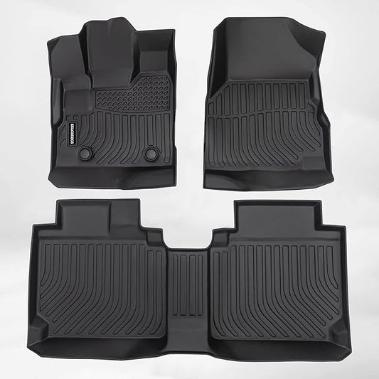 KELCSEECS Floor Mats Custom for 2012 2013 2014 2015 2016 2017 Chevy Equinox & GMC Terrain/Terrain Denali All Weather Guard Floor Liners 1st& 2nd Row Chevrolet Accessories Black