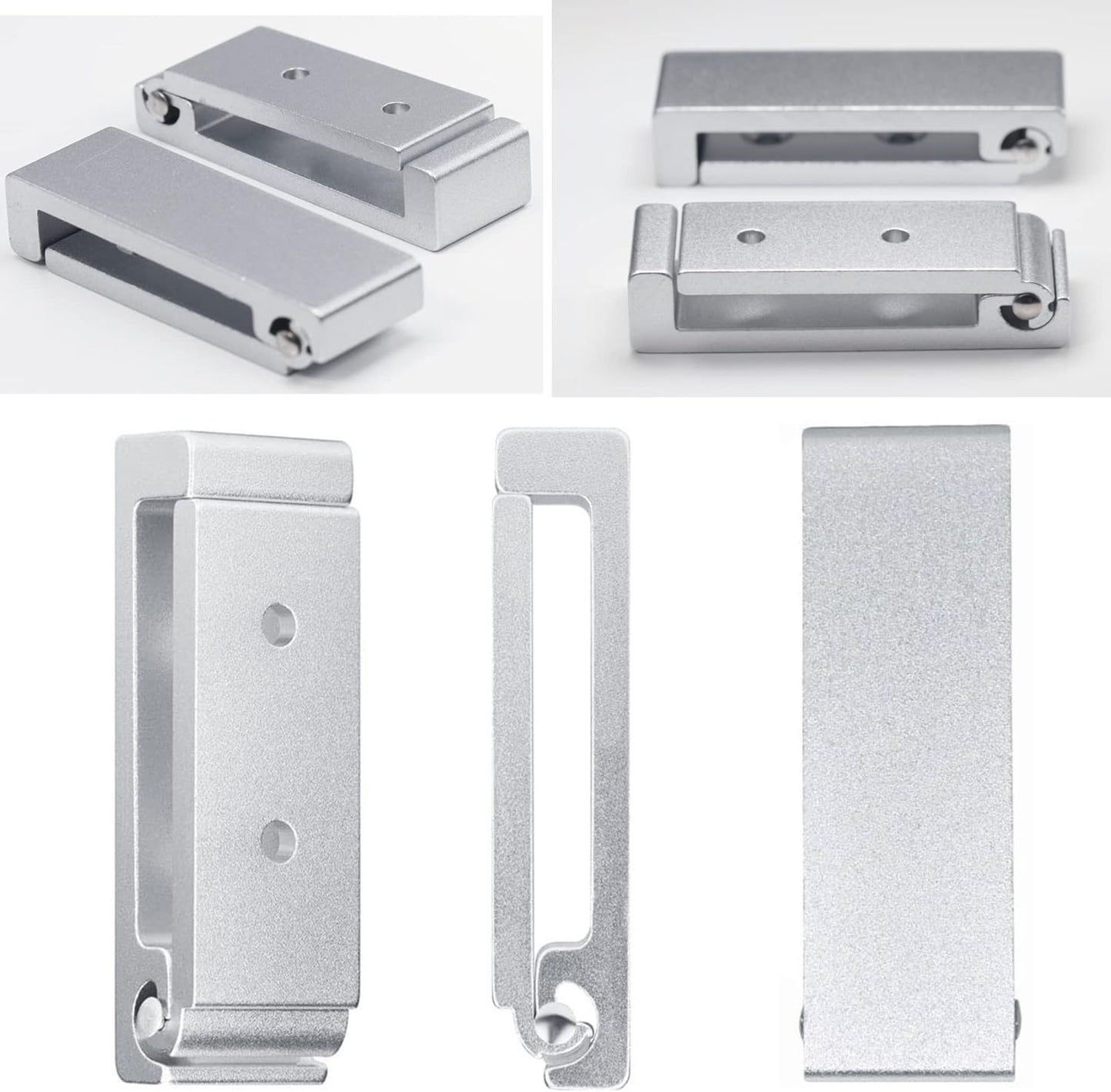 OHIYO Folding Wall Hooks 2PCS Foldable Hooks Bearing Load 33lb/15kg Wall Mounted Heavy Duty No Rust Aluminum Alloy Folding Coat Hooks for Hanging Coat & Bags & Hat & Backpack (Silver)