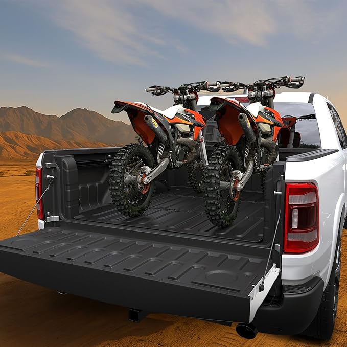 Bed Mat for Dodge Ram 1500/1500 RHO 2019-2026 & Ram 1500 Classic 2019-2024 Short Bed, All Weather Truck Bed Liner for 1500 Accessories, 5.7FT 67.4'' TPE Cargo Liner Truck Mat (Not for RamBox)