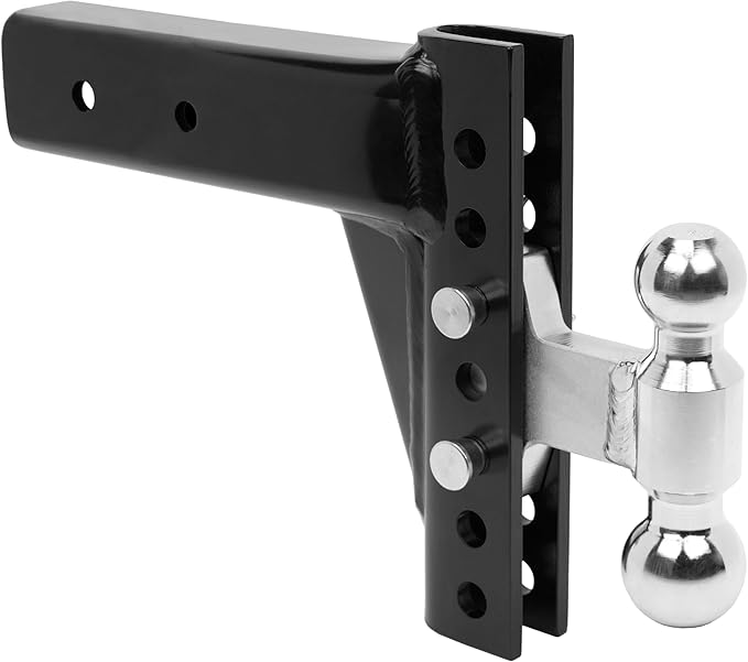 Andersen Hitches | EZ Adjust Hitch | 8" Drop/Rise, 2" x 2-5/16" Combo Ball, 2" Shank | Adjustable Heavy Duty Towing for Trucks Trailer | 10K/14K GTWR Weight Level | 3298