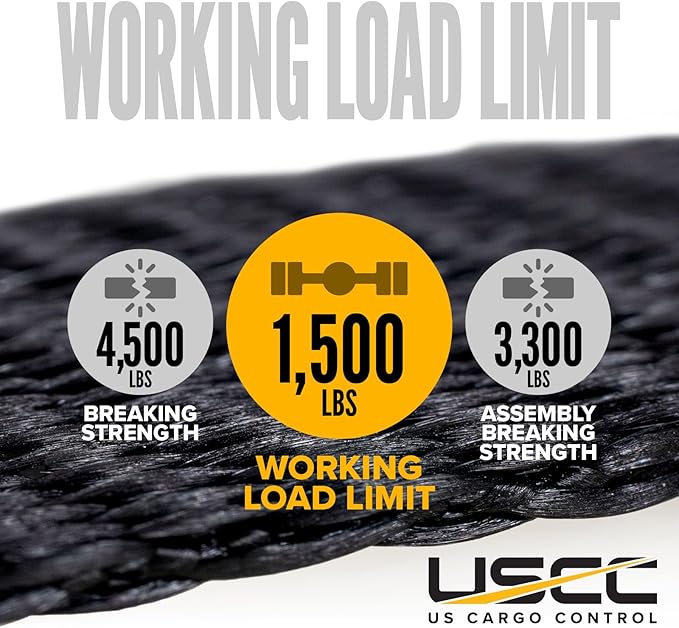 US Cargo Control Endless Ratchet Straps 1" X 15' (40-Pack), 3,300 LBS Break Strength, Stainless Steel Tie Downs, Marine Tie Down Straps for Boats, ATVs, Trees, Camping, Snow, Saltwater Applications