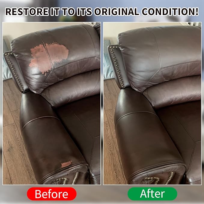 Dark Brown Leather Recoloring Balm with 100ml Mink Oil,Leather Couch Scratch Remover,Leather Repair kit for Vinyl Furniture and Car Interior,Leather Dye Paint,Mink Oil for Leather