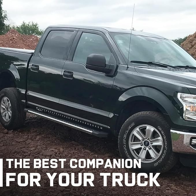 COMNOVA OE Style 6 Inch Side Running Boards Nerf Bars Side Steps Side Bars Fit 1999-2016 Ford F250 F350 Super Duty Extended Cab Pickup 3/4 Size Rear Doors.