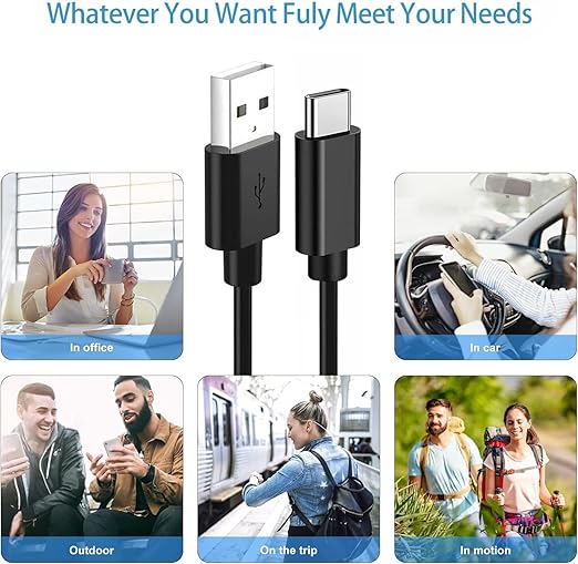 1.6FT Short Car Charger for iPhone 17 16 15 Pro USB A to USB C Cable for Carplay Cable, Charger Charging Cord Type C for iPhone 17 Air 16e 16 15 /Plus Max Charging Cord Replacement (Black)