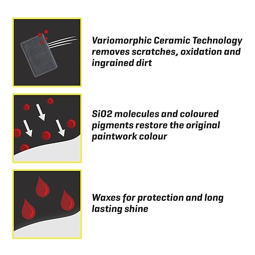 T-Cut Dark Red Scratch Remover Color Fast Paintwork Restorer Car Polish, 13 Colors Available, 17 Fl Oz