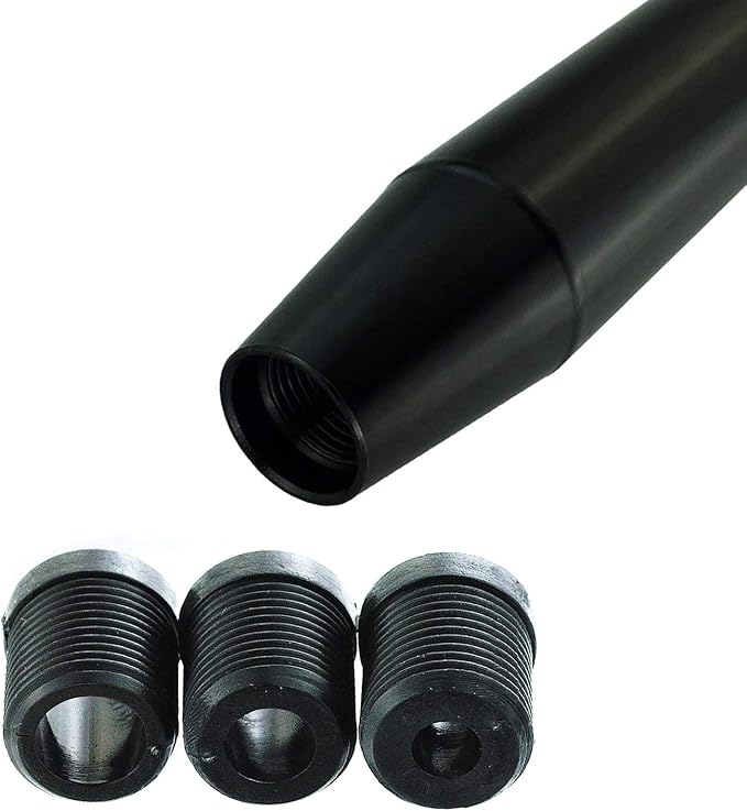 Abfer Black Shift Knob Weighted Car Gear Stick Shifter Extension Long Shifting Lever Handle Fit Most Manual Automatic Transmission Vehicle