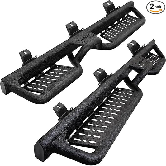 Running Boards Compatible with 2018-2026 Jeep Wrangler JL 4 Door. Wrangler JL Running Boards Step Bars and Black Side Steps Step Bars.