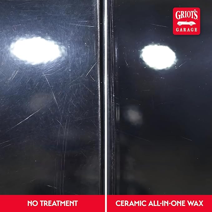 Griot’s Garage Ceramic All-In-One Wax for Car Waxing, Trucks, and RVs, Ideal for Defect Removal and Paint Protection, 16 Oz, 10895