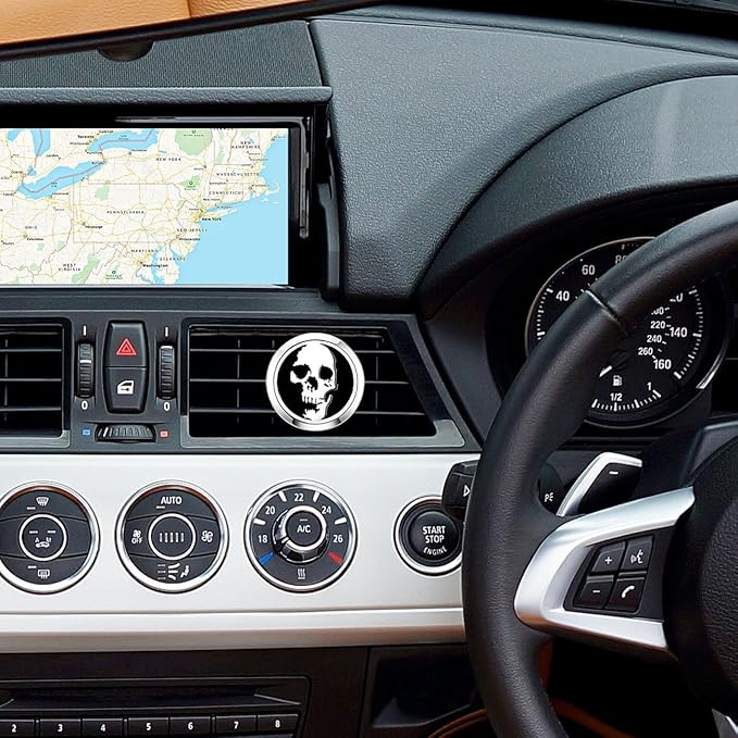 Essential Oil Car Diffuser Vent Clips Air Freshener Christmas Car Accessories for Women(Skull Head)