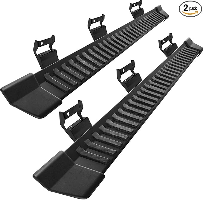 COMNOVA Running Boards Compatible with 2004-2014 Ford F-150 Crew Cab (4 Full-Size Doors), 6 Inch Step Pad Design, F150 Step Bars Side Steps Made with Carbon Steel, OE Style.