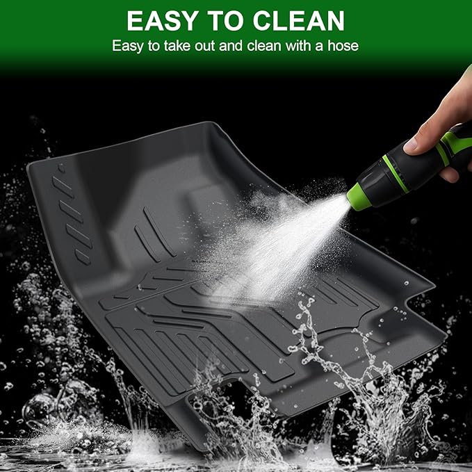 Floor Mats Custom Fit for 2025 2026 Chevrolet Chevy Equinox (Gas Model) & GMC Terrain 2025, TPE All Weather Protection Car mat Front & 2nd Row Automotive Liners & 4 Door Sill Guards Accessories