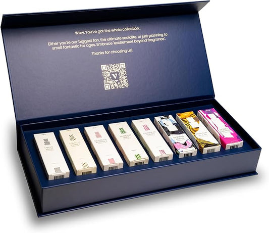 Vilicci Car Air Freshener | Full Collection Set | Luxurious Auto Perfume | Premium Hanging Air Freshener | Long Lasting Fragrance for Auto and Home | 8 Bottle of Car Scents