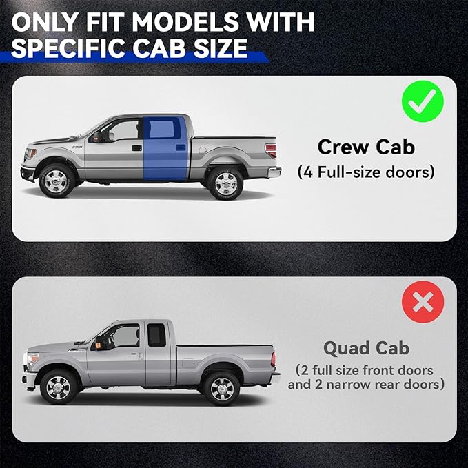 6.5" Running Boards Compatible with Dodge Ram 1500 2019-2025 Crew Cab (Only Fit New Body Style),Side Steps for Truck, Mirror Stainless Steel Nerf Bars