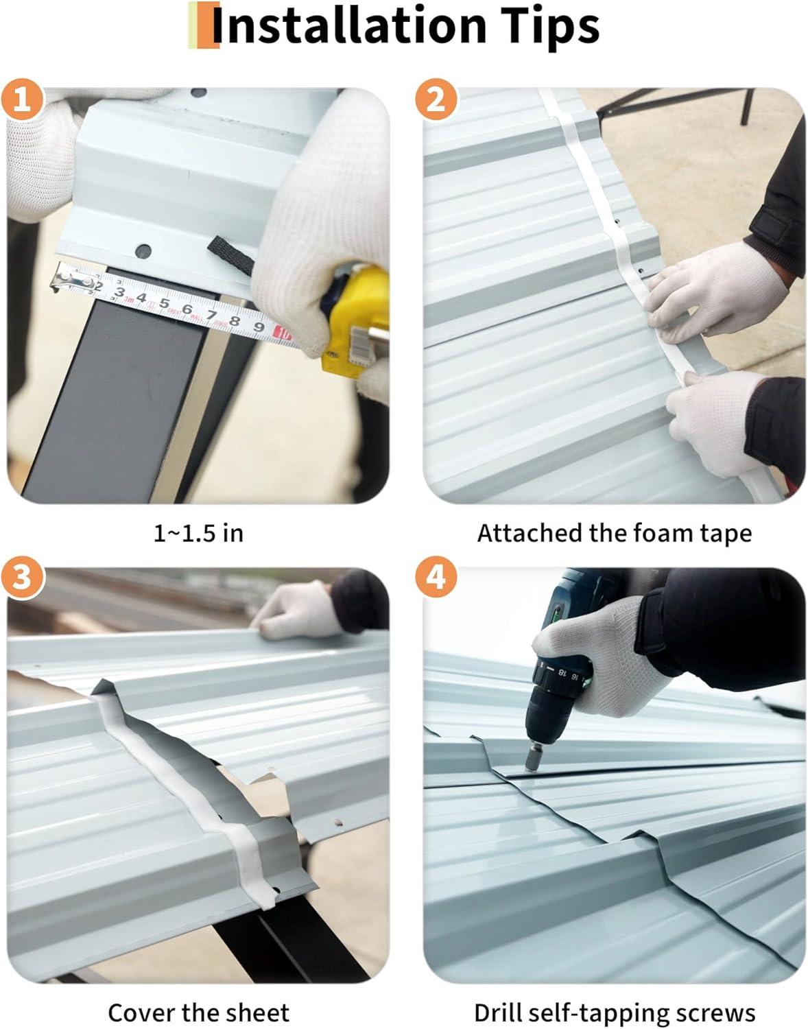 13'x21'x11' Oversized Metal Carport, Steel Heavy Duty Carport for All-Weather, Permanent Shelter for Bass Boats, Pickup Trucks, and Tractors, N.W. 660 Lbs