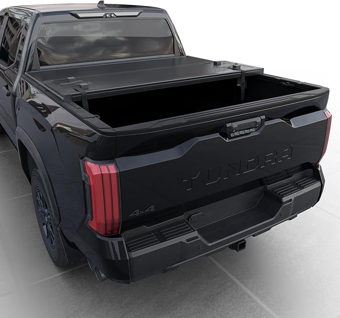 Hard Tri-Fold Truck Bed Tonneau Cover Compatible with 2022-2026 Toyota Tundra 6.6ft Bed w/OE Rail System (78.7")