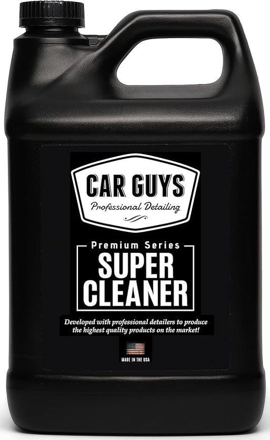 CAR GUYS Super Cleaner 1 Gallon Refill | Effective Car Interior Cleaner | Leather Car Seat Cleaner | Stain Remover for Carpet, Upholstery, Fabric, and Much More! | 1 Gallon (Sprayer Not Included)
