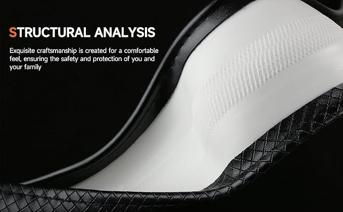 Car Steering Wheel Cover，Anti-Slip, Safety, Soft, Sports Style, Leather Steering Wheel Cover for Men Women, Adaptable to 14.5-15 inches Steering Wheel (Black with Red line)