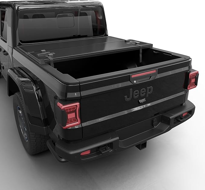 Hard Folding Truck Bed Tonneau Cover |CFHT-031|Fits 2020-2026 Jeep Gladiator 5' Bed (60.3")