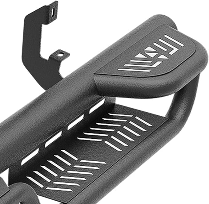 Three Raised Steps Running Boards Compatible with 2019-2025 Chevy Silverado & GMC Sierra 1500, 2020-2025 Chevrolet Silverado/GMC Sierra 2500 3500 HD Double/Extended Cab Side Step Nerf Bar